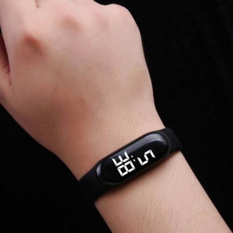 LED 터치 실리콘 디지털 방수 손목시계