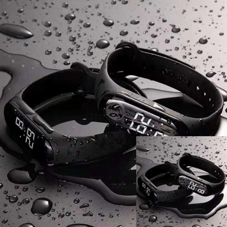 터치 방수 전자시계 실리콘 캐주얼손목시계 데일리손목시계