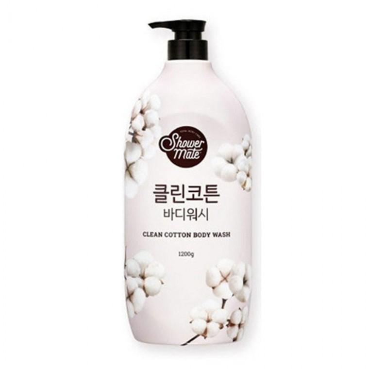 샤워메이트 대용량 클린코튼 바디워시 1200g