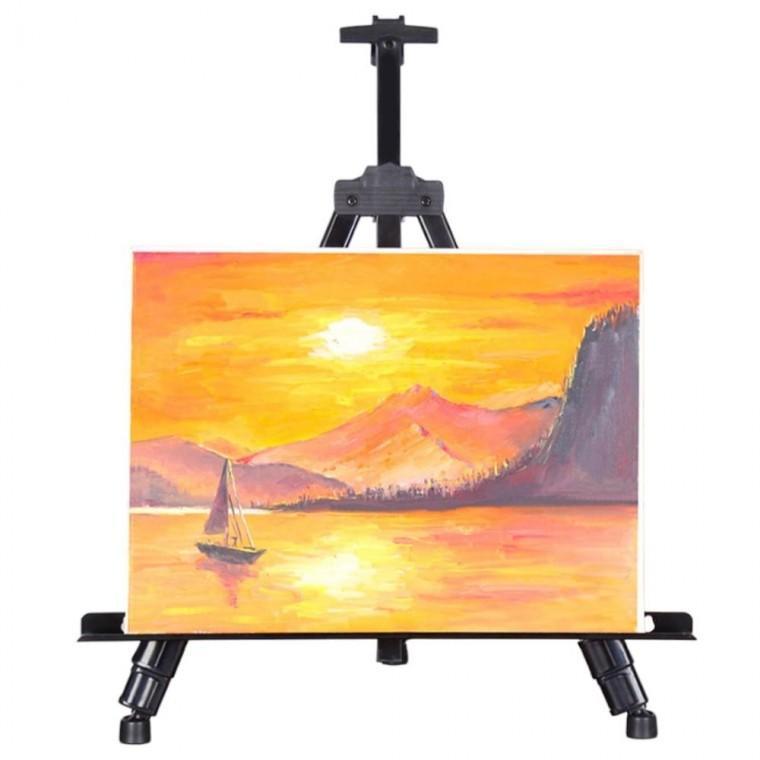 접이식 휴대용 이젤 화판 철제 그림 받침대 거치대 그림받침대 드로잉테이블 그림거치대 접이식이젤