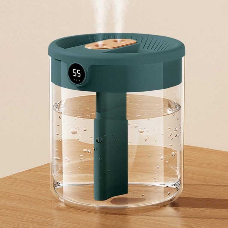 공간 USB 무드등 필터가습기 휴대용 책상가습기 탁상용가습기 (1.3L) (그린)