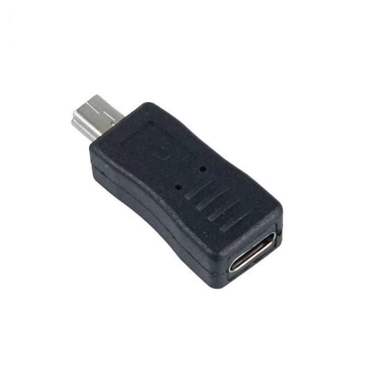 미니 5핀 변환젠더 C to Mini 5P 미니 5핀 어댑터 커넥터 휴대용 충전 전송 프린