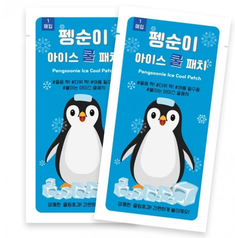 펭순이 아이스 쿨 패치 10매 휴대용 쿨링젤 열냉각시트 냉찜질팩 물수건 야외활동