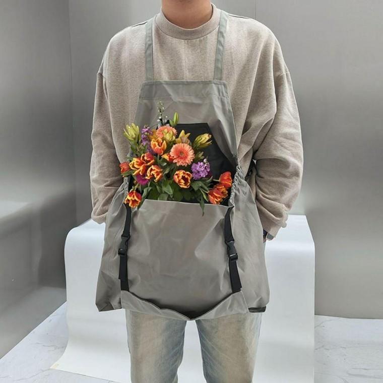 작업 앞치마 농사 작업 수확 봉투 보관 주머니 카페 공방 원예 다용도