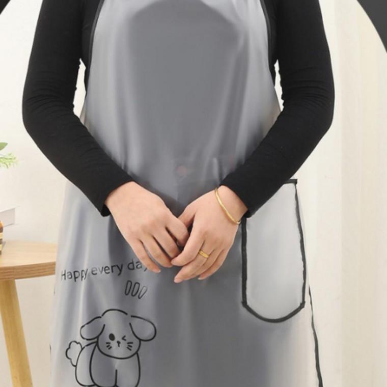 원피스 미용실 앞치마 주방 방수 어린이집 카페 포켓 멀티
