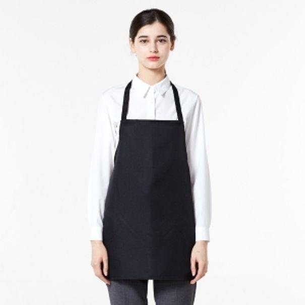 손님용 앞치마 블랙 요리 주방 미술 공방 화방 카페