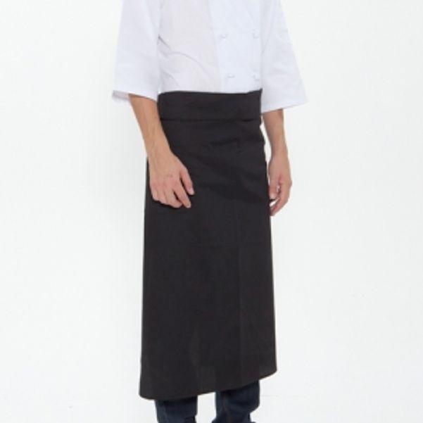 허리형 롱 허리덮개 앞치마 블랙 요리 주방 미술 공방