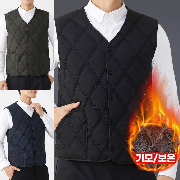 맨스옴므패딩융기모조끼 패딩조끼 방한조끼 남자조끼