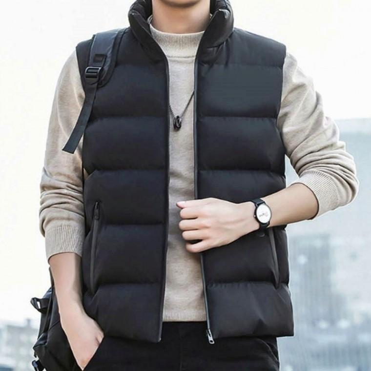 하이넥 겨울조끼 쪼끼 레이어드 패딩베스트 남자 이너