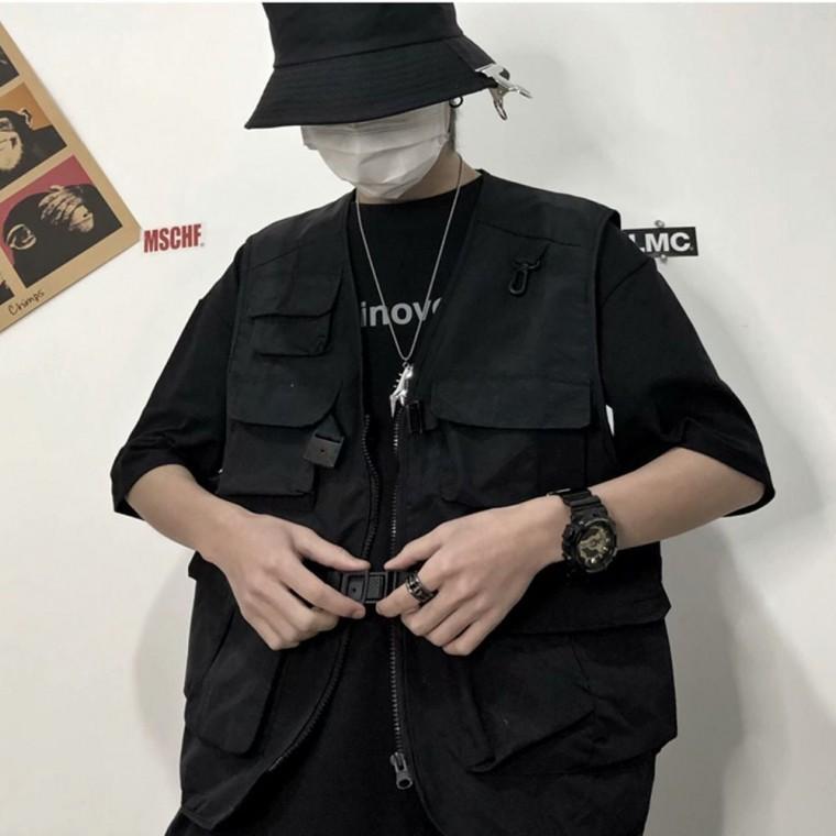 캐주얼 조끼 쪼끼 등산 남자 패션 카고 낚시 포켓