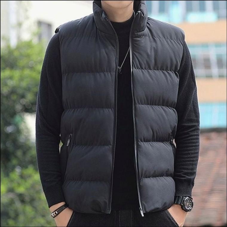 3color 레이어드 경량패딩 캐주얼 패딩조끼 남자 겨울 베스트