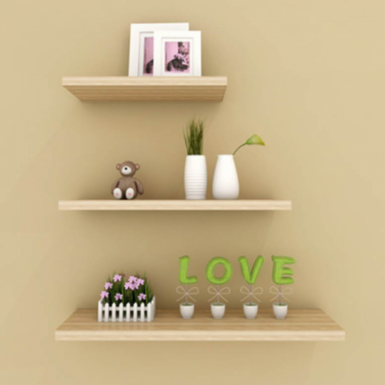 내추럴 우드 선반 DIY 세련된 인테리어 깔끔한 진열대
