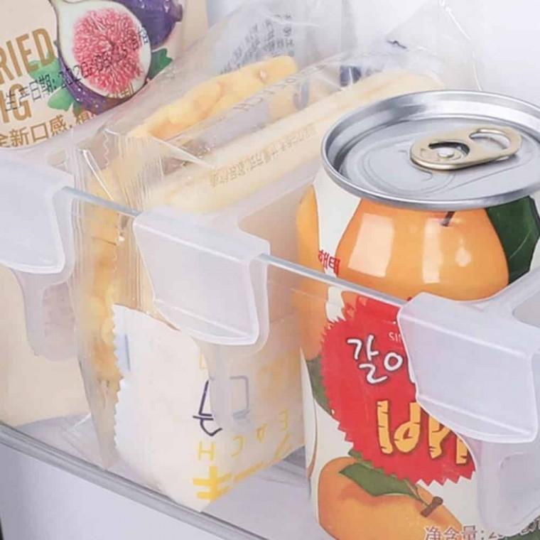 칸막이 파티션 클립 4P 냉장고칸막이홀더 냉장고선반분리대