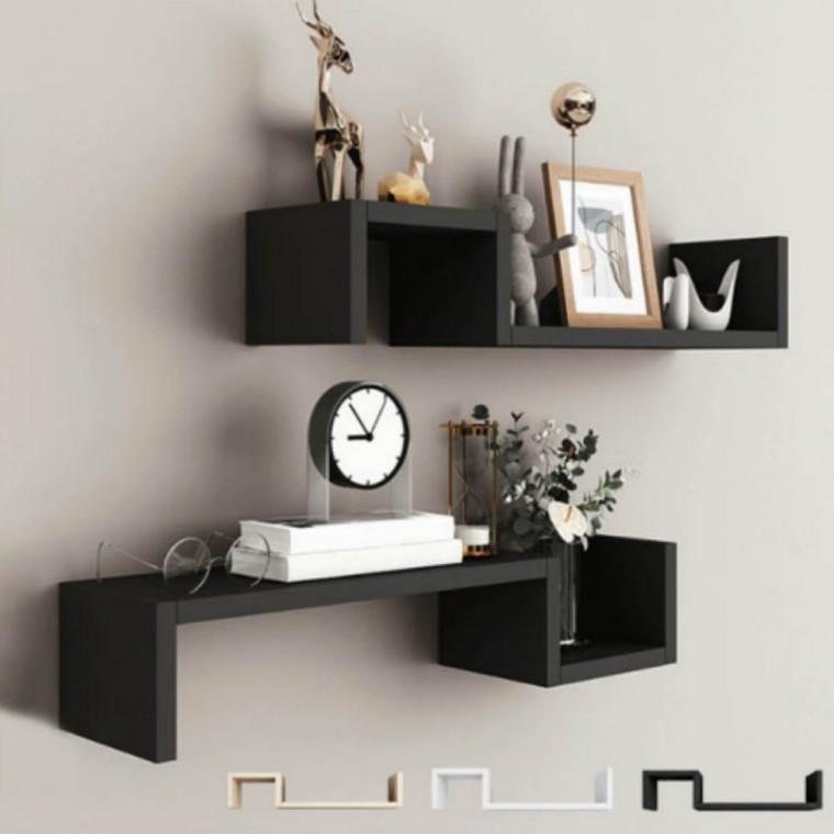 DIY 벽걸이 선반 깔끔 인테리어 진열대 원목 정리장