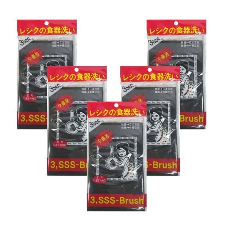 양면수세미 5개 조리도구세척 내열수세미 스테인레스전용수세미 연마수세미