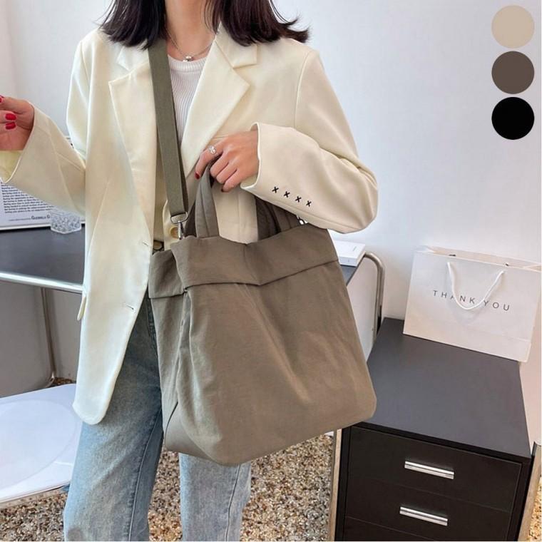 빅백 가벼운 숄더 나일론 보부상가방 토트백 크로스백