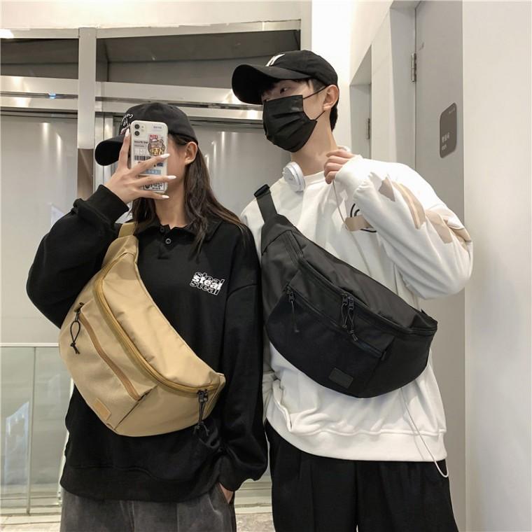 커플 크로스백 남자여자 대학생가방 슬링백 빅사이즈