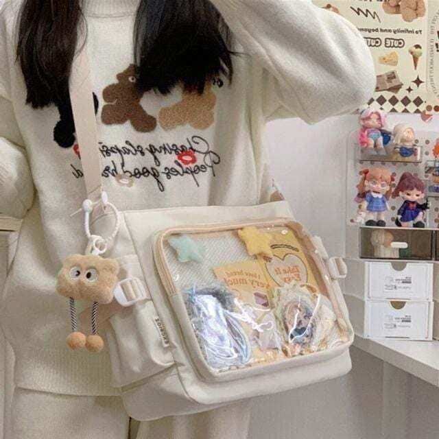 PVC가방 투명크로스백 덕질가방 사각 야구직관