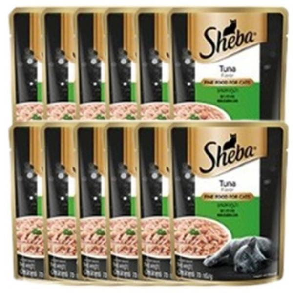 파우치 영양 습식 참치 고양이 70g 12P 주식 사료