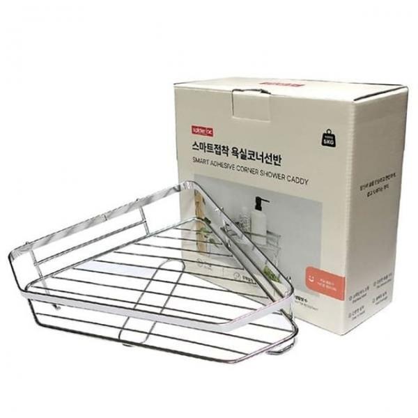스파이더락 스텐 욕실선반 무타공 화장실 샤워실 코너 수납 선반