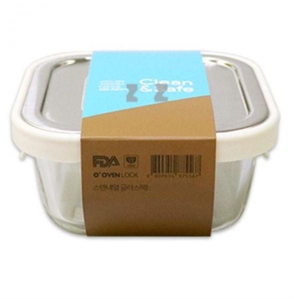 냉장고 밀폐용기 스텐 800ml 보관 반찬통 용기 정3호