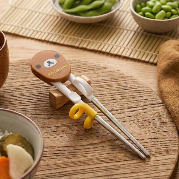 리락쿠마 얼굴 스텐교정젓가락 1단계