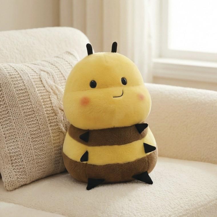 꼬마 꿀벌 인형 귀여운 베개 부적 동물 애착 선물 남자 여자 학생 커플템