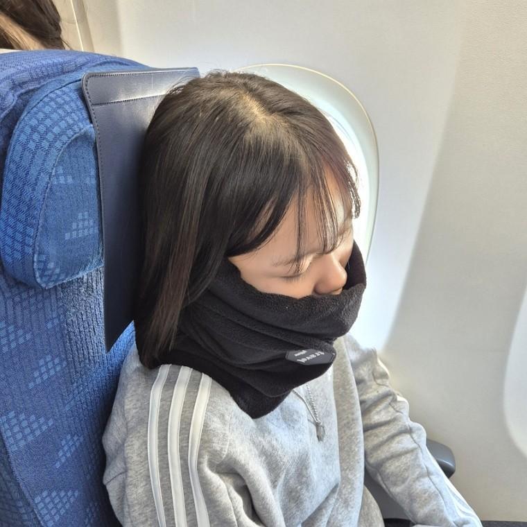 여행용 U자형 목베개 턱 지지대 낮잠 수면 쿠션