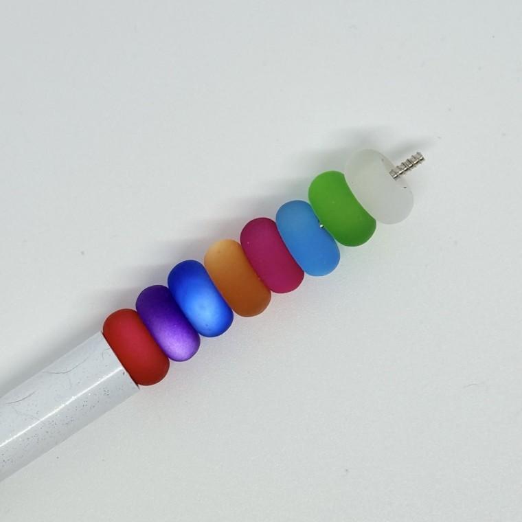 볼펜꾸미기 볼꾸 동대문 꾸미기 DIY 알록달록 미니 랜덤 사탕 캔디 구슬 레인보우 불투명