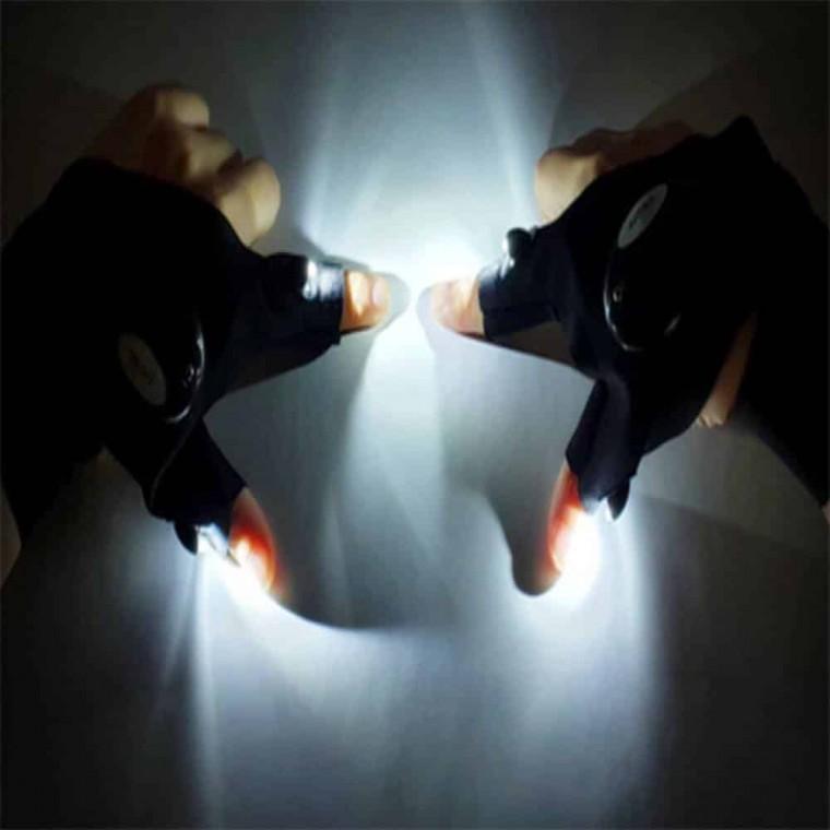 LED 후레쉬 장갑 라이딩장갑 등산용손전등 밤낚시 손전등글로브