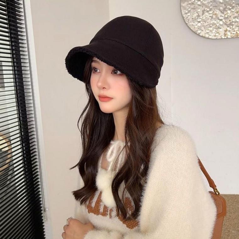 여자겨울버킷햇 4color 양털버킷햇 겨울골프모자버킷햇