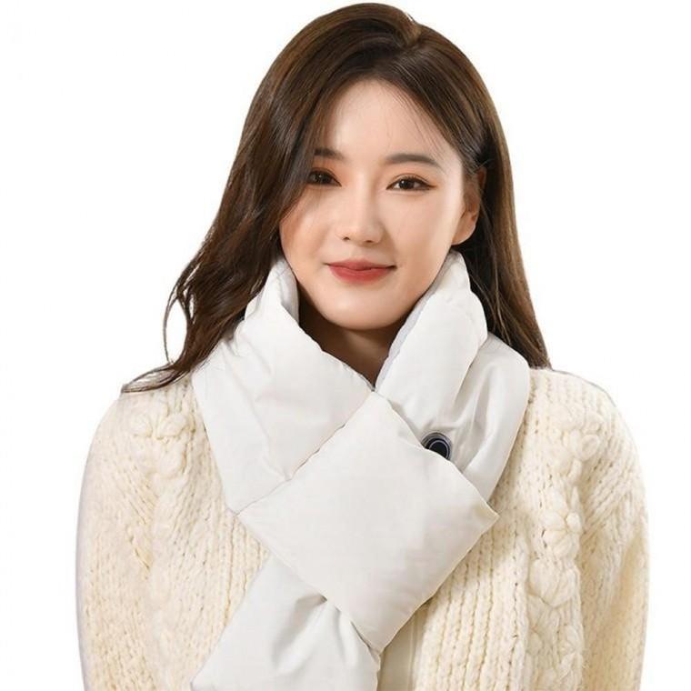 발열 USB 겨울 방한 보온 넥워머 패딩 온열 목도리 머플러 겨울용품 목도리 패딩 여자 넥워머 머플러