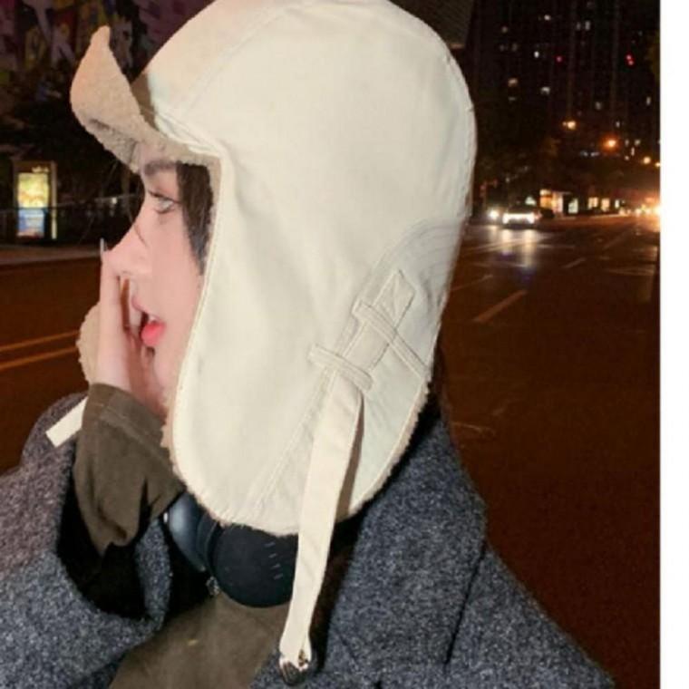 여성 양털 패딩 귀달이 모자 겨울 방한 군밤 장수모자 군밤모자 따뜻한 귀마개모자 등산모자 여성 겨울