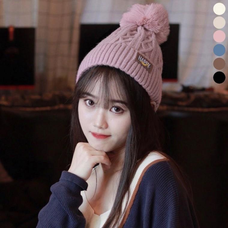 방한 왕방울 기모 모자 니트 꽈배기 안감 비니 겨울