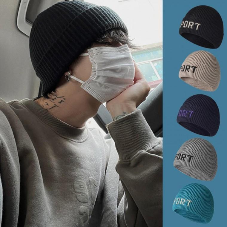 심플 비니 겨울 방한모자 패션 로고비니 와치캡
