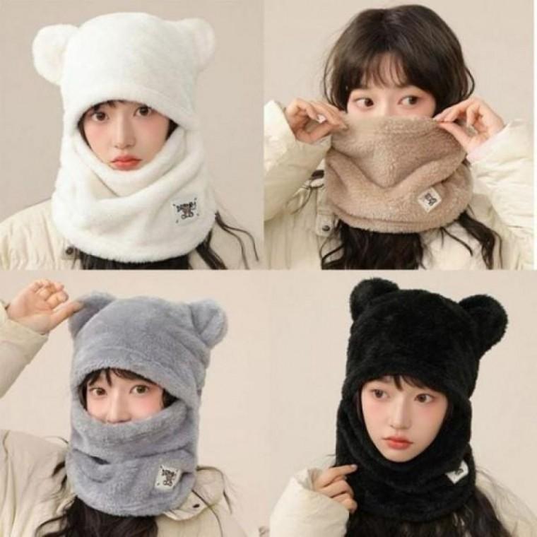 디자인 겨울 보드 방한 귀 멀티스카프 후드 스키 넥워머 자전거모자 넥워허 여자 스컬캡 목토시 귀여운