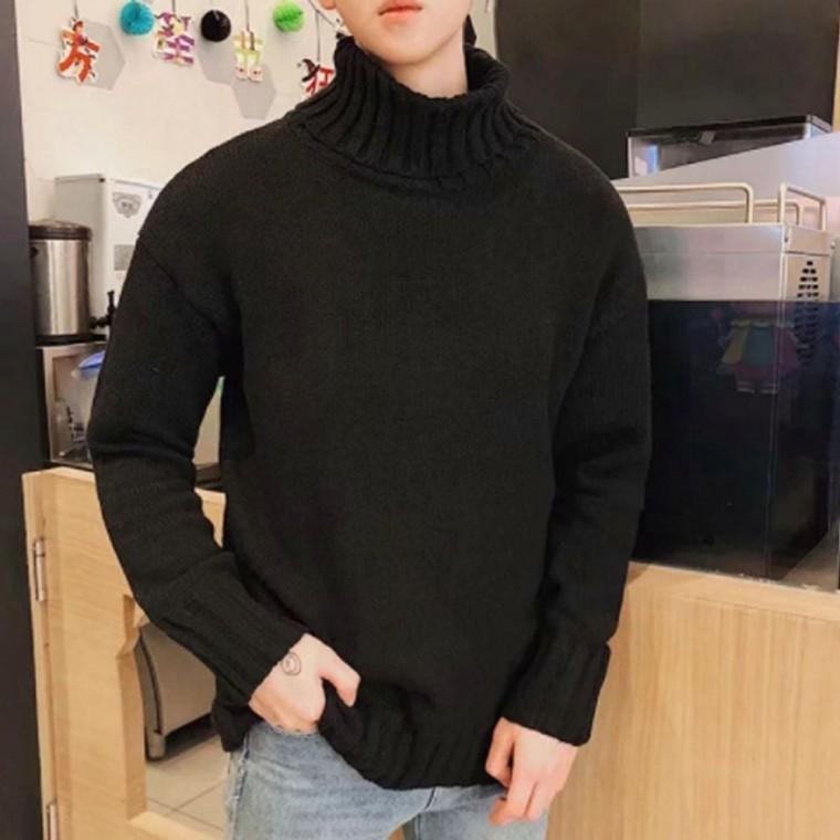 베이직 목폴라 4color 긴팔 목티 겨울 터틀넥니트 남자