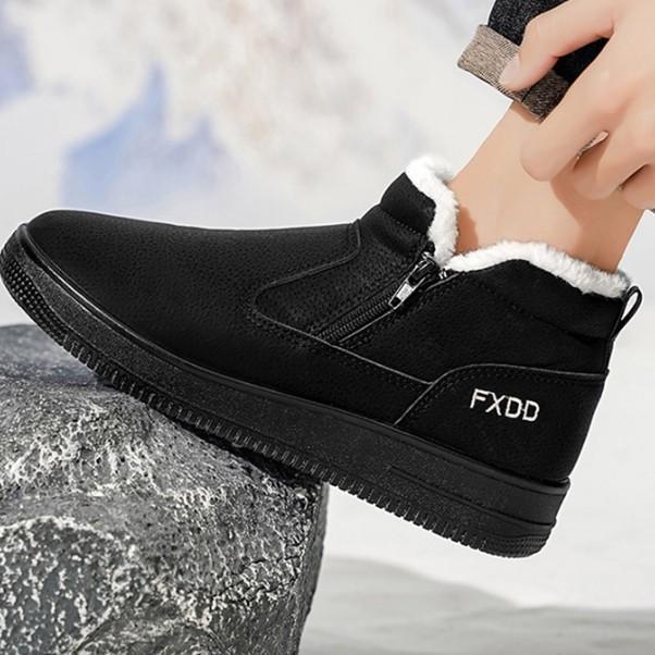 방한 보온 데일리 측면지퍼 부드러운 겨울부츠 하이컷 방한부츠 기모안감