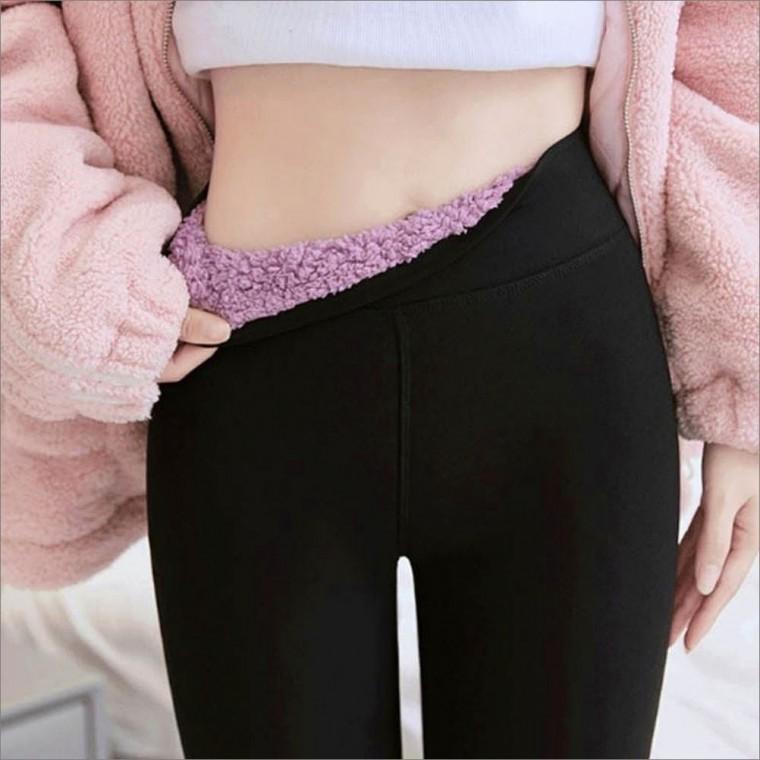 도톰한 기모팬츠 겨울 슬림핏 레깅스 퍼안감 따뜻한 여자