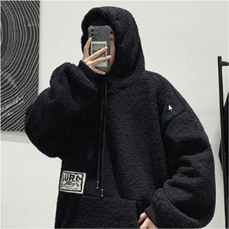 인조양털 후드티 티셔츠 데일리 뽀글이 겨울 기모후드 캐주얼