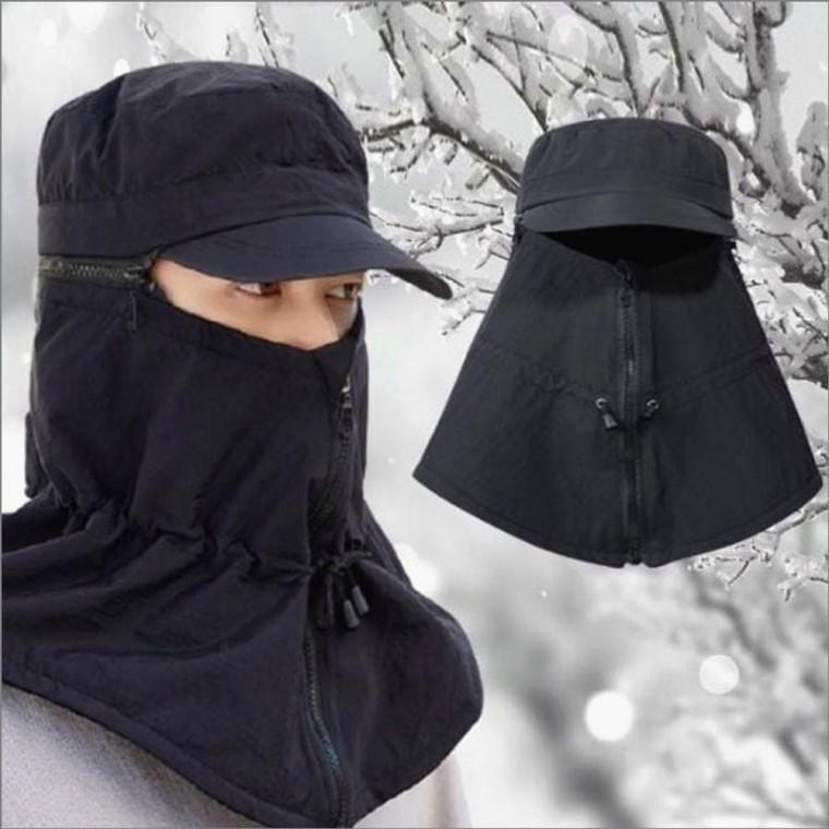 방풍모자 겨울 마스크모자 캡모자 방한 탈부착 혹한기 기모