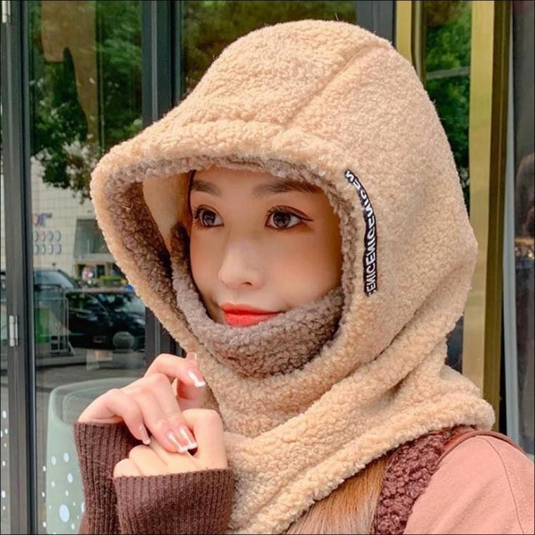 마스크 뽀글이 겨울 일체형 바라클라바 방한 넥워머 후드