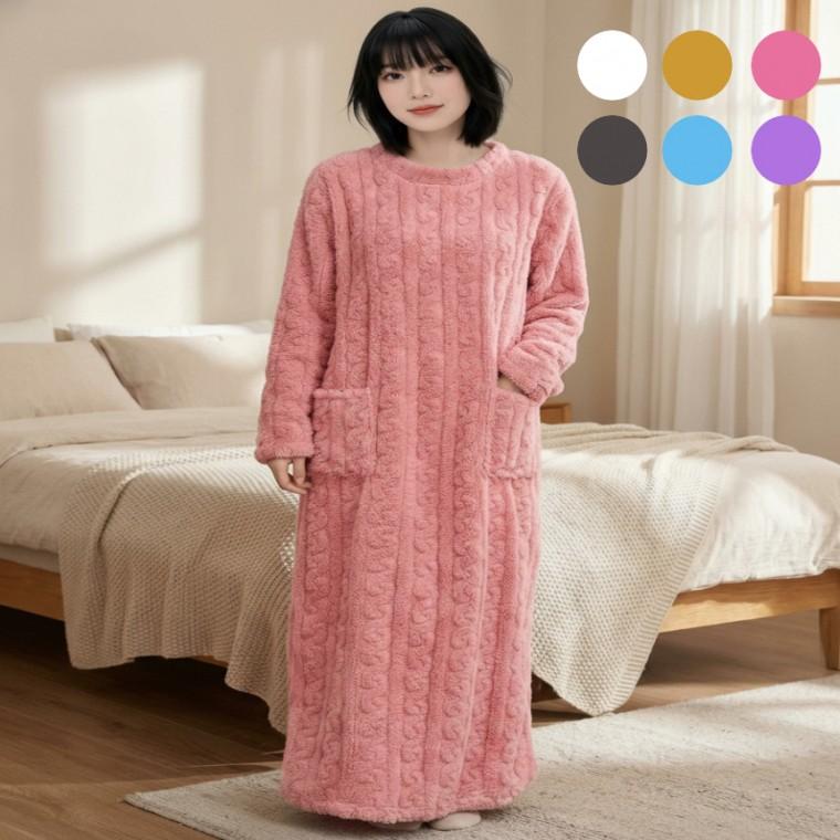 유니바운드 겨울잠옷 홈웨어 여성원피스 임산부원피스 임산부잠옷 실내복 여자잠옷 파자마파티 여성실내복