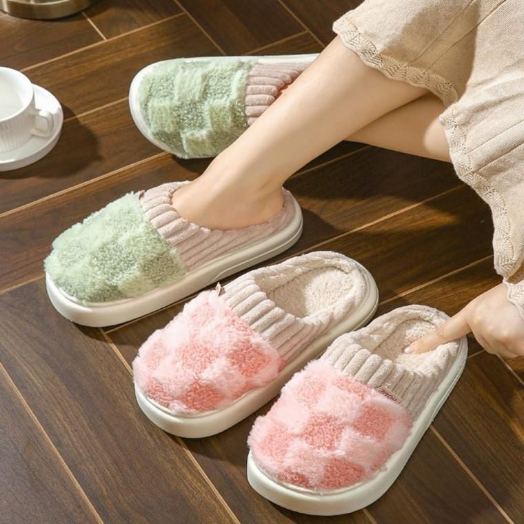 사무실 겨울 여자 실내화 슬리퍼 층간소음방지 보온