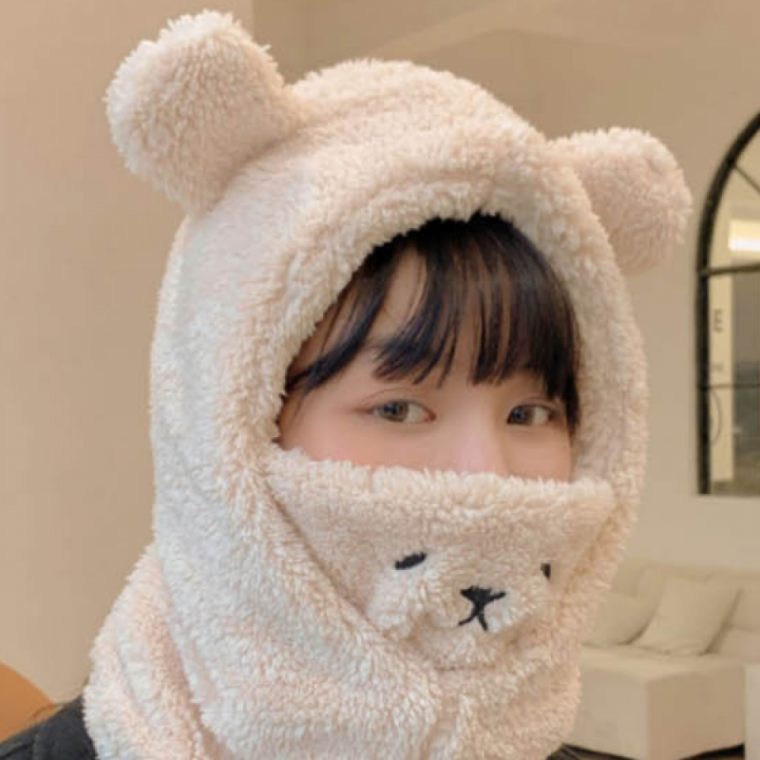 토끼 모자 캐주얼 부드러운 겨울 방한 뽀글이햇