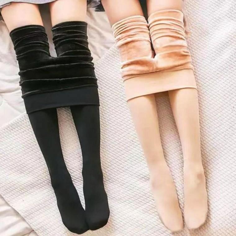 2컬러 겨울 따뜻한 융털 기모안감 압박 팬티스타킹