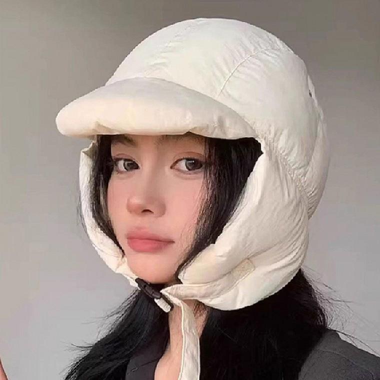 여자 겨울 패딩 귀달이 방한 모자