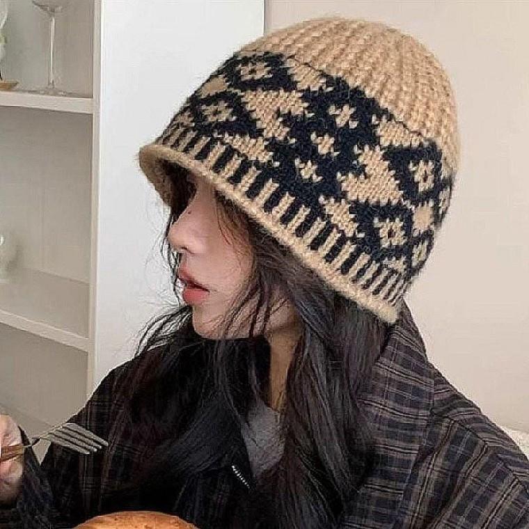 여자 겨울 데일리 벙거지 비니 모자