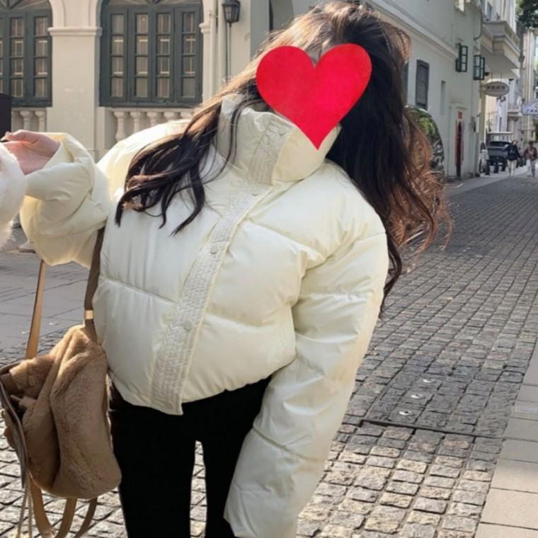 4color 패딩 숏 하이넥 크롭 겨울 여자 아우터 점퍼