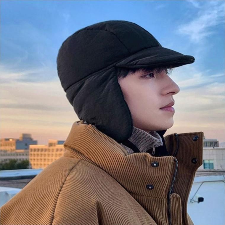 겨울 패딩모자 버클 귀도리캡 3color 군밤모자 귀달이 여자